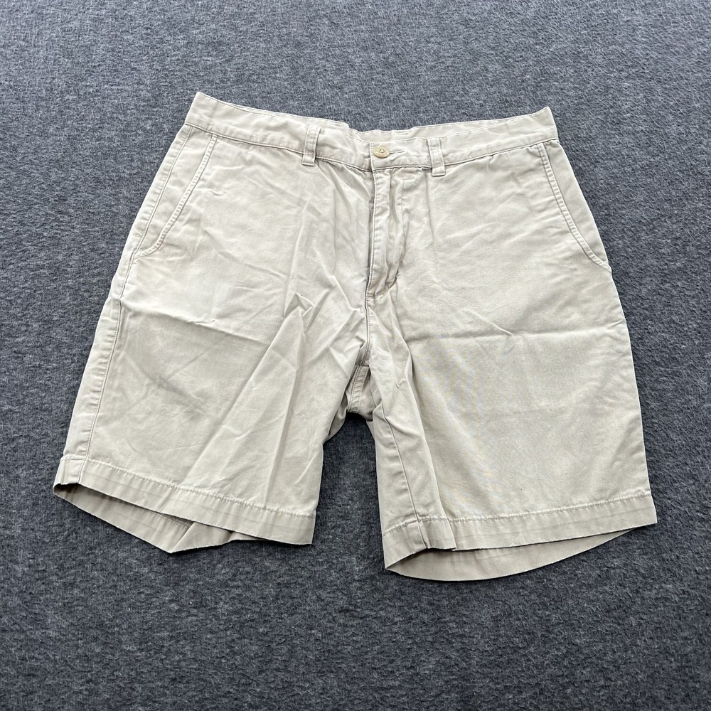 Patagonia Organic Cotton All Wear Mens Utility Chino Shorts Beige 31 *Flaws